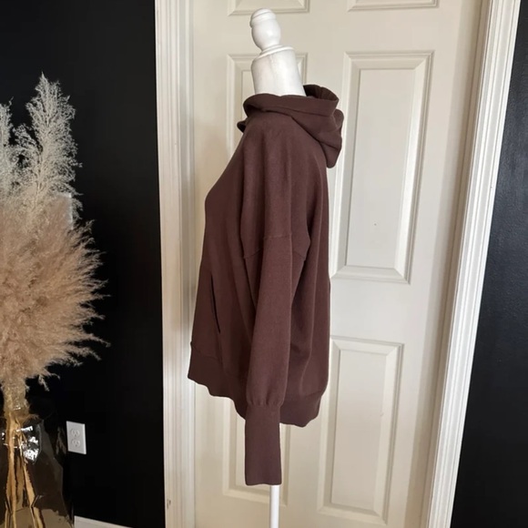 NUUDS Luxe Knit Hoodie in Coffee Brown size Small - Picture 8 of 12